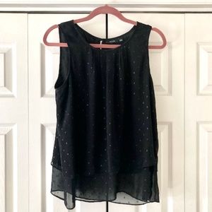 Apt 9 Black Layered Tank, Size L